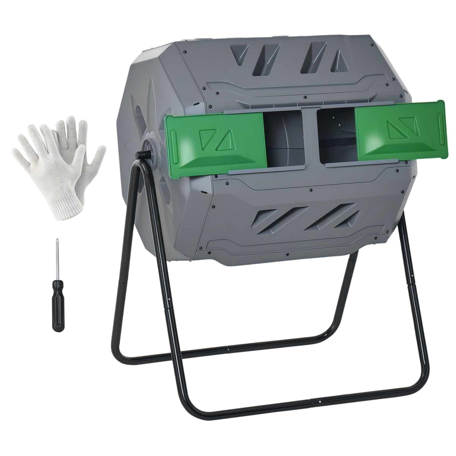 Outsunny Tumbling Compost Bin Outdoor 360degree(s)