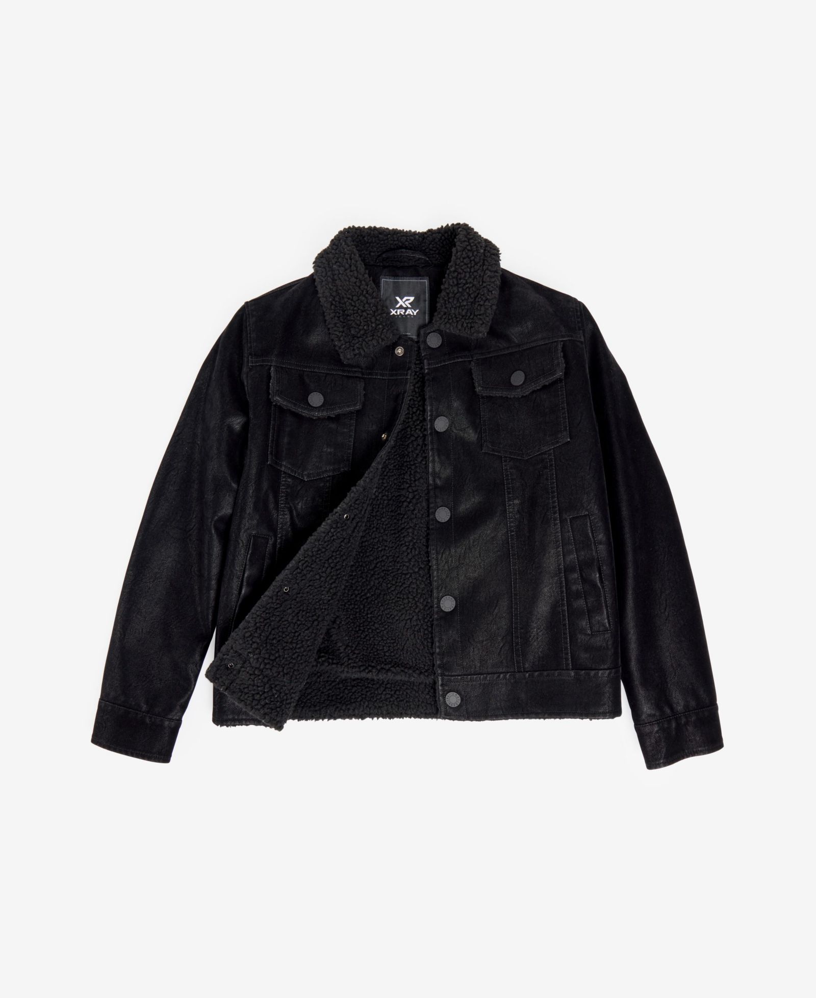 XRAY Boy's Faux Suede Ranger Jacket With Faux Shearling Lining