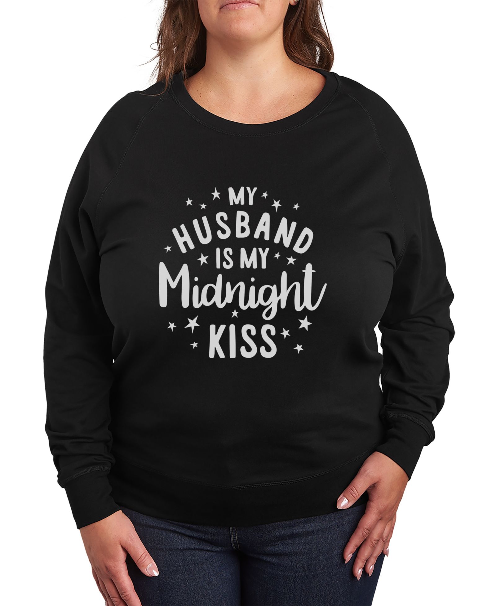 Женский пуловер Hybrid Apparel Plus Size с графическим принтом Midnight Kiss