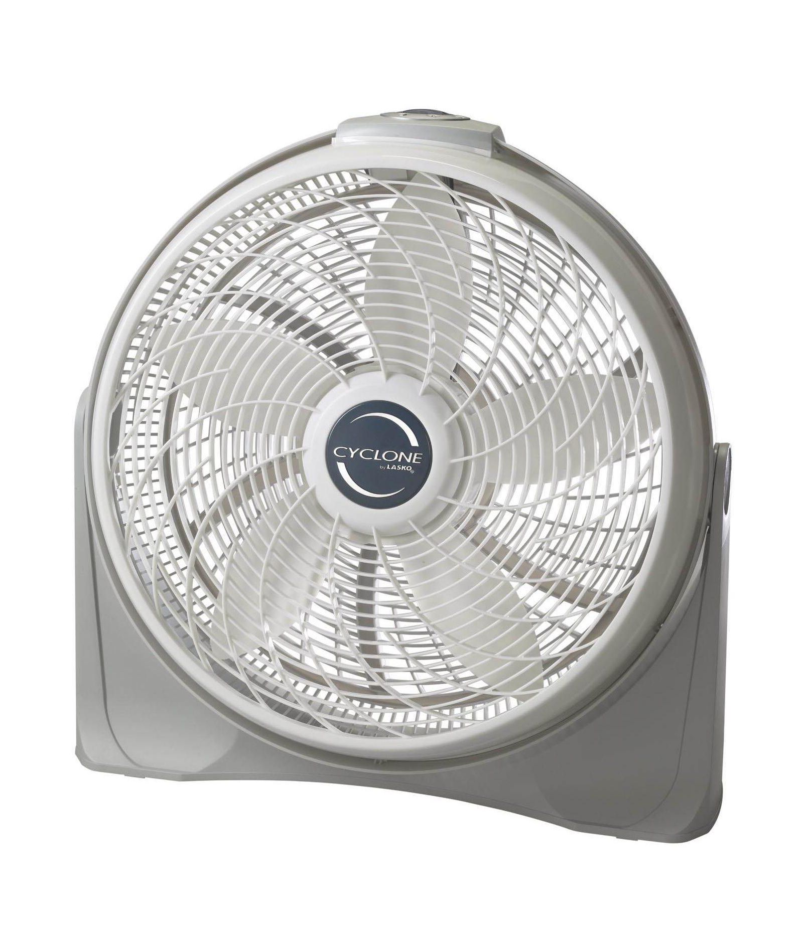 Lasko 20 Inch Cyclone Portable Full-Tilt Floor or Wall Mount Pivoting Fan, White