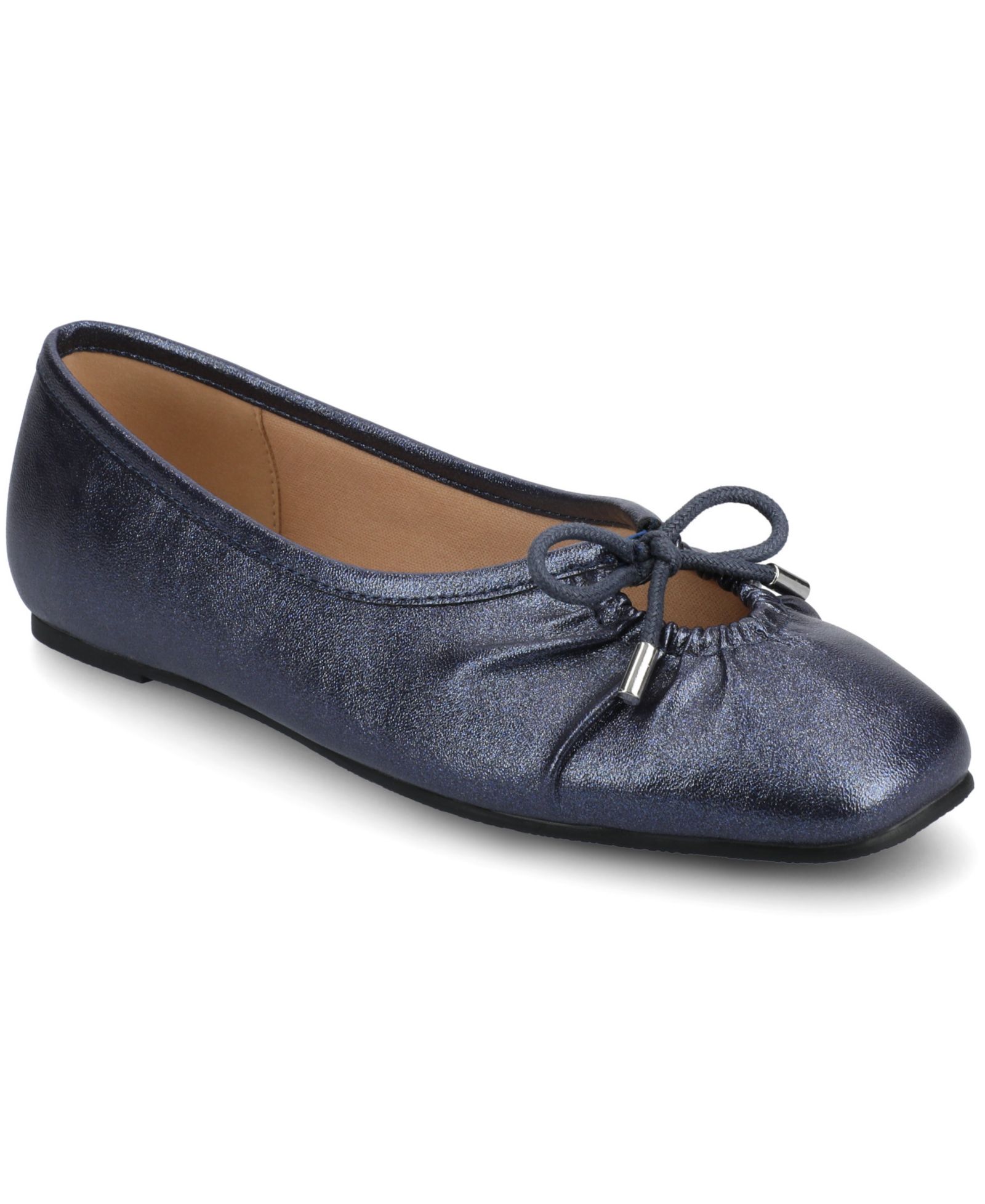 Journee Collection Женский Callee Rouched Tie Ballet Flats