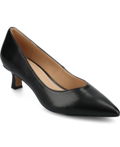 Женские туфли-лодочки Journee Collection Pammie Pointed Toe Kitten Heel Pumps