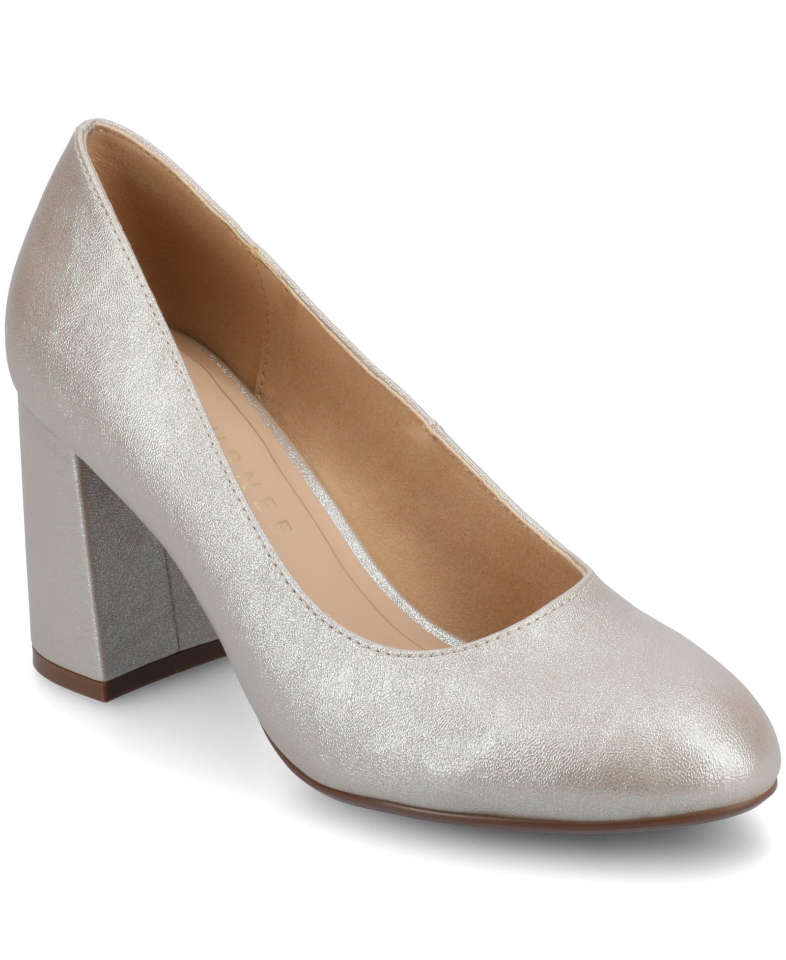 Journee Collection Women's Seraphina Round Toe Block Heel Pumps