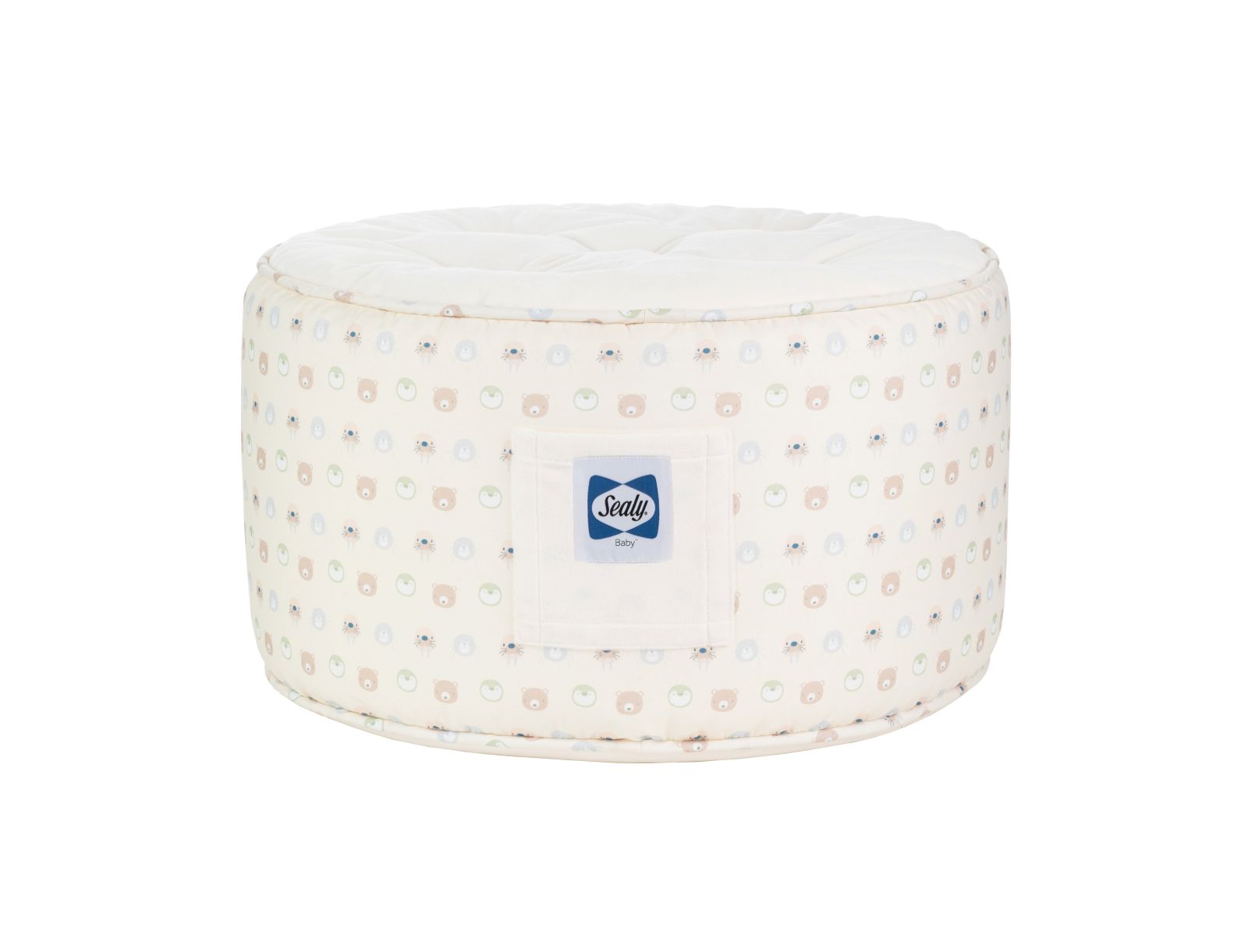Sealy Baby Toddler Sealy Pouf - Beige Animal Faces