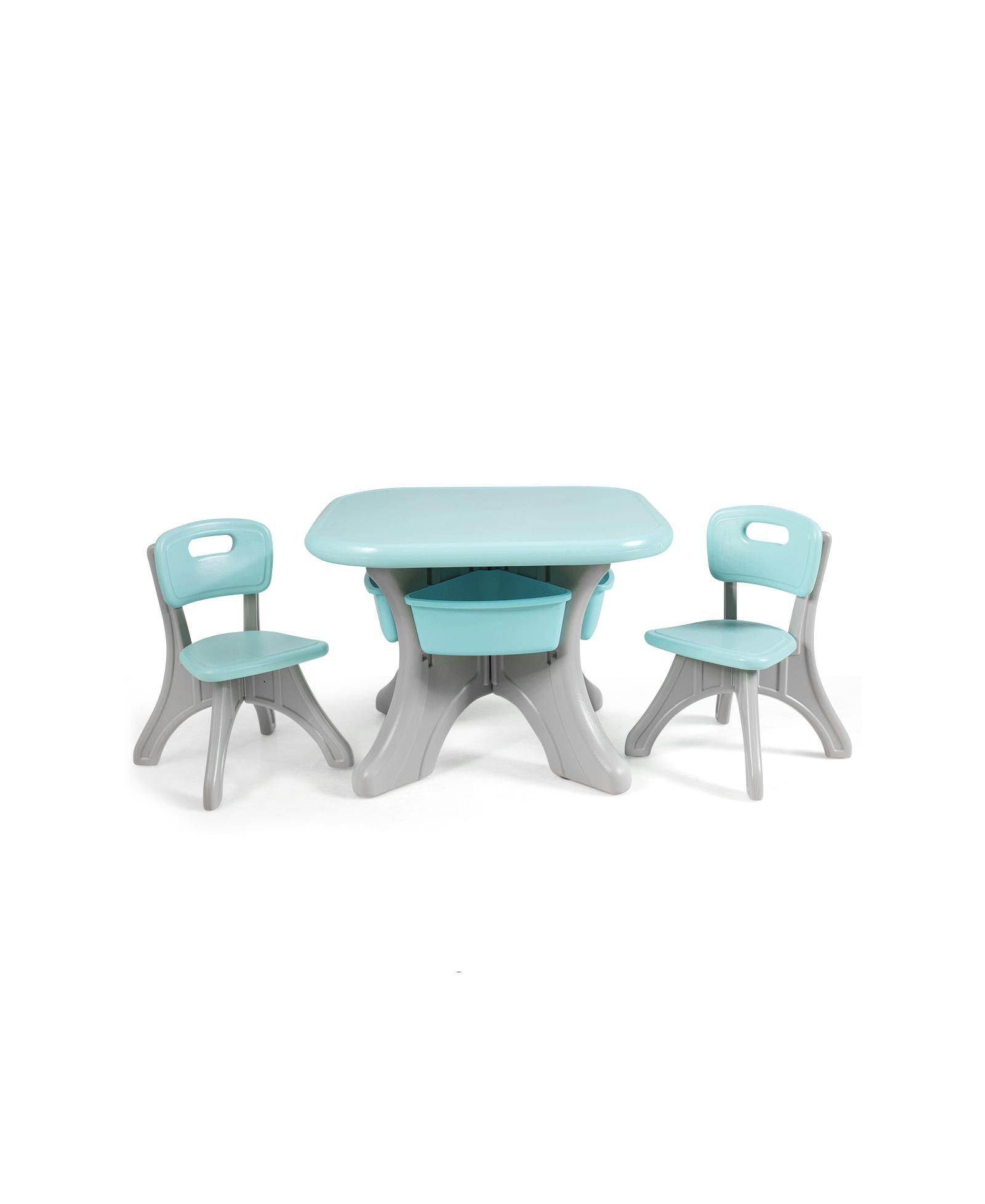 Набор стола и стульев GOUUN In/Outdoor 3-Piece Plastic Children Play Table & Chair Set