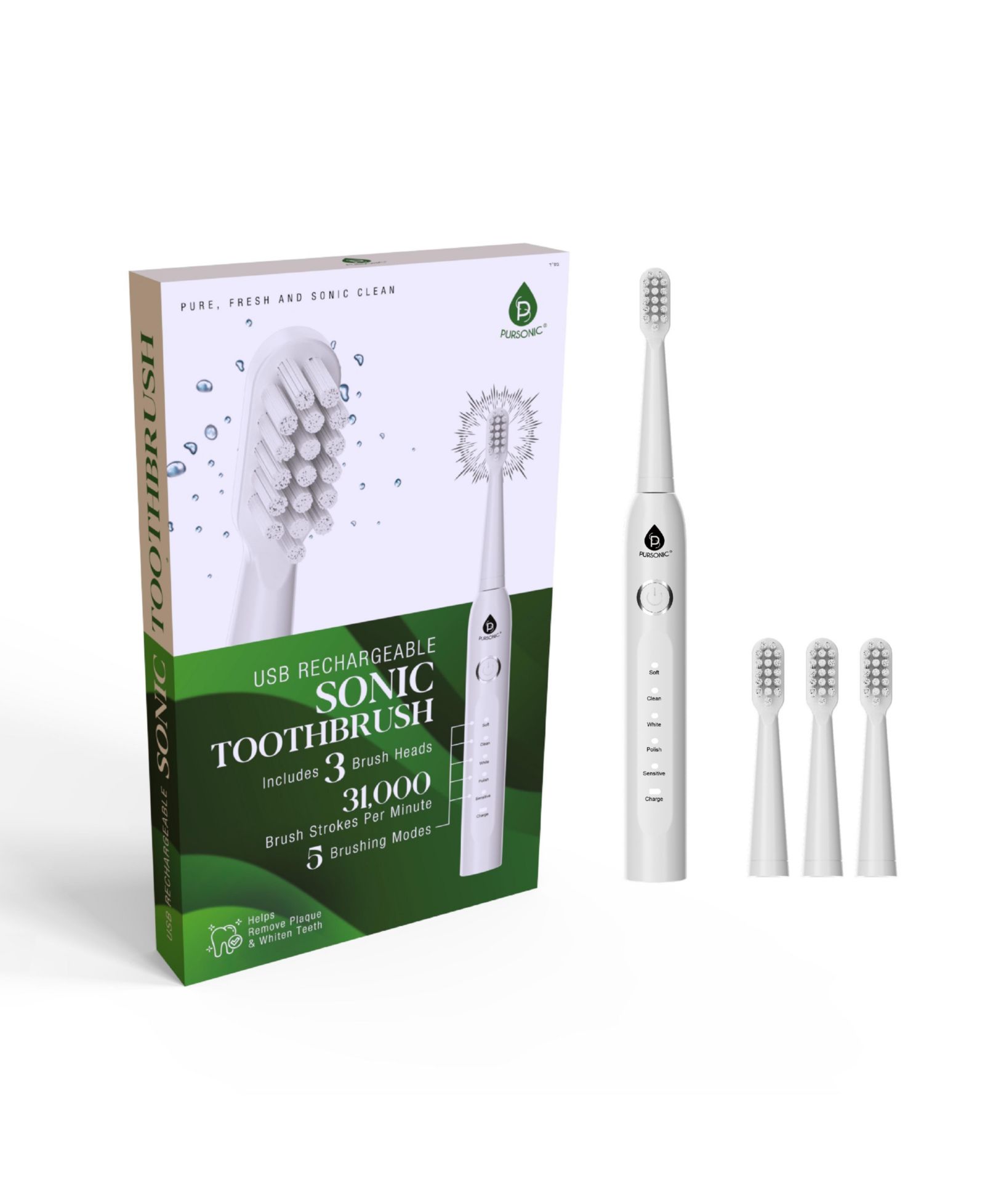 USB Rechargeable Electric Toothbrush - Advanced Cleaning for a Healthier Smile!