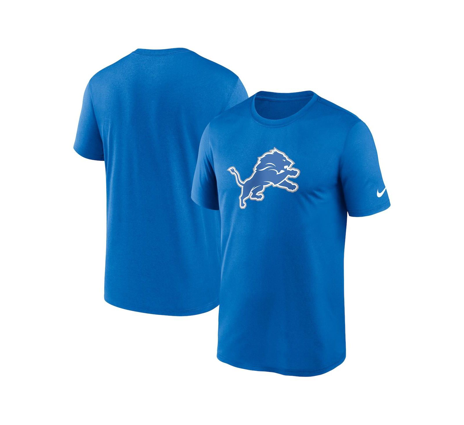 Nike Men's Blue Detroit Lions Legend Logo Performance T-Shirt