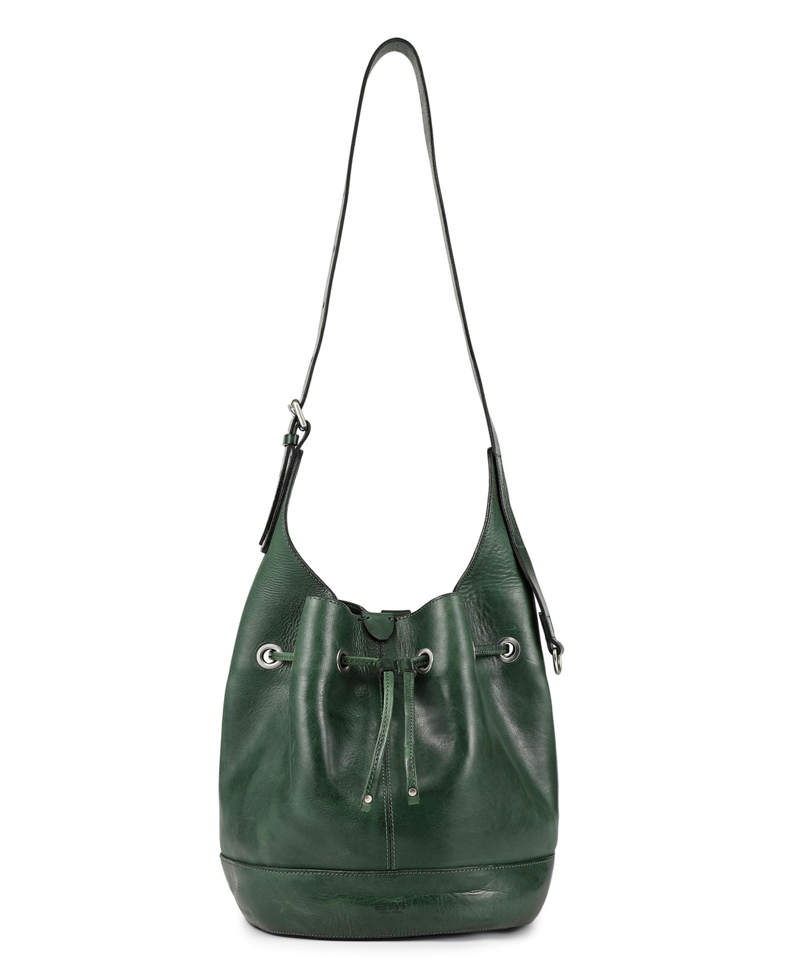 OLD TREND Lily Large Leather Shoulder Bucket Bag