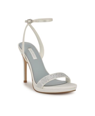 Nine West женские свадебные босоножки на шпильке Loola из атласа