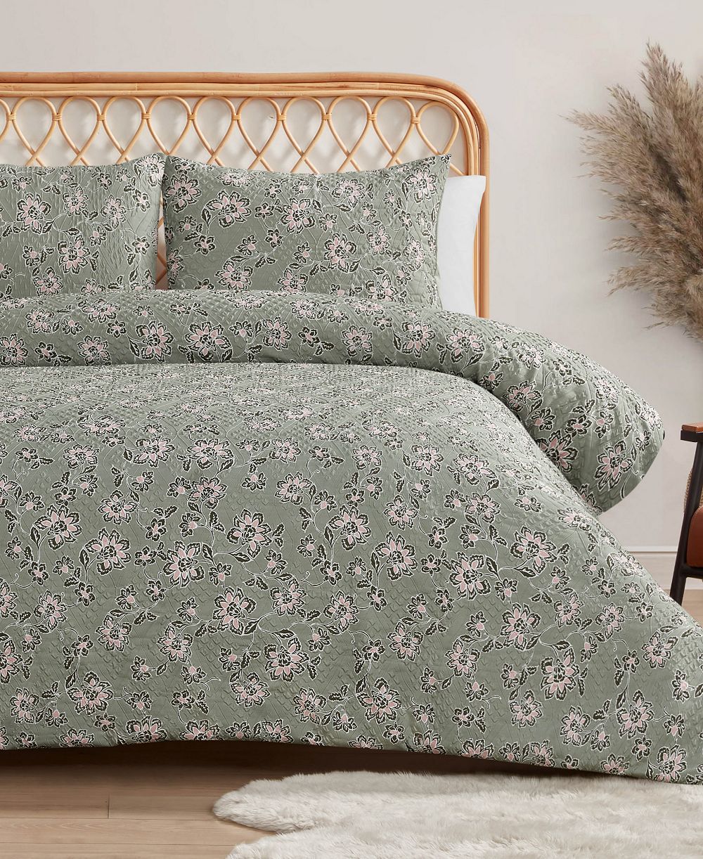 Комплект пододеяльников Jessica Simpson Botanical Embossed 2-Pc., Twin/Twin XL