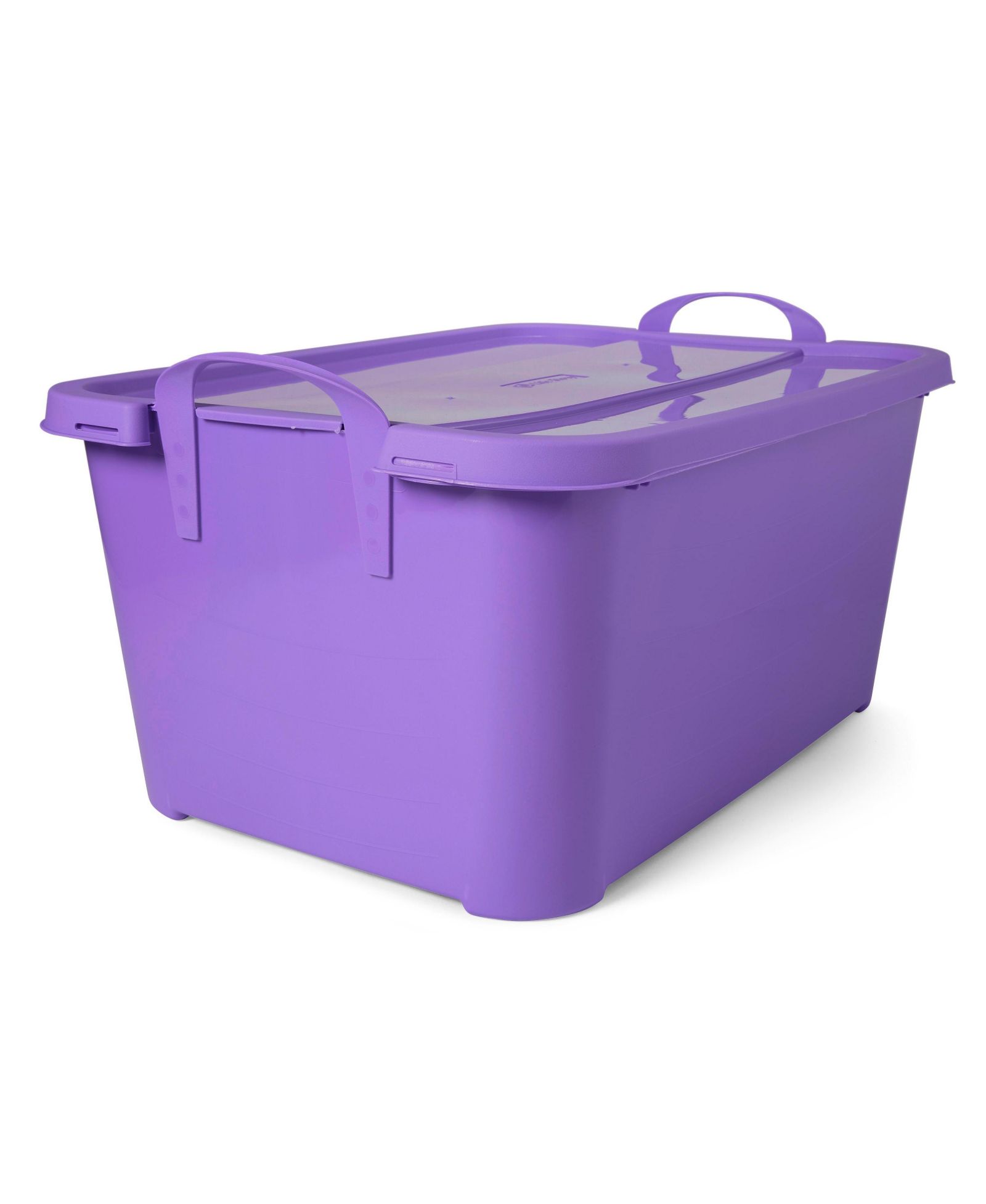 Life Story 55 Quart Stackable Storage Bin, Light Duty Container, Purple, 6 Pack