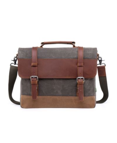 Большая сумка-мессенджер TSD BRAND Stone Creek Waxed Canvas