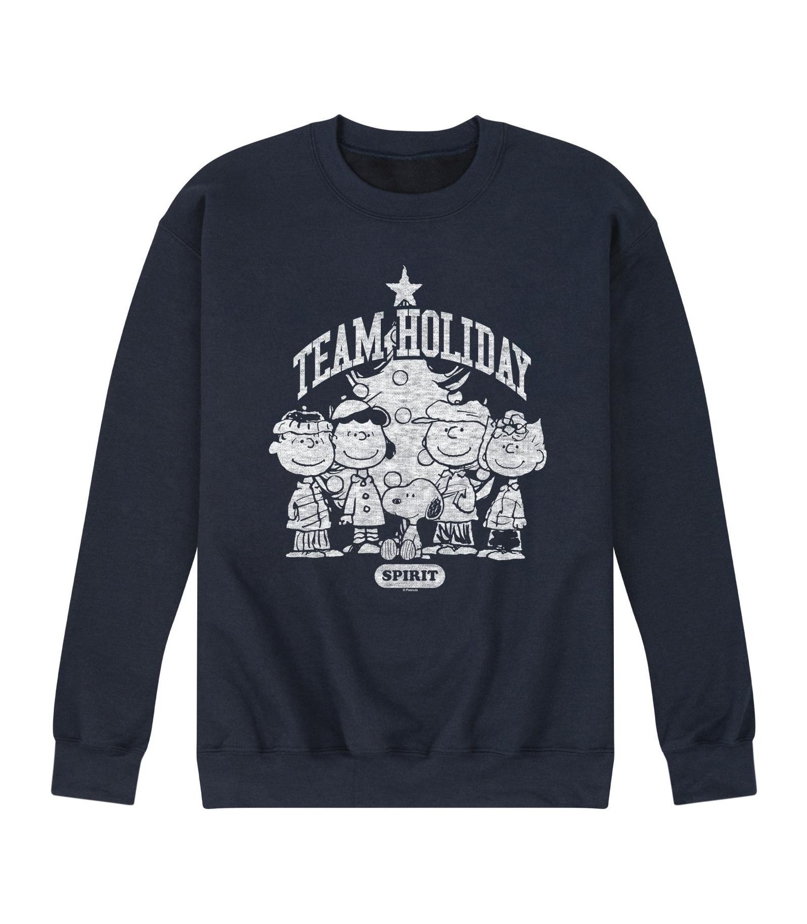 AIRWAVES Men's Peanuts Team Holiday Long Sleeve Fleece