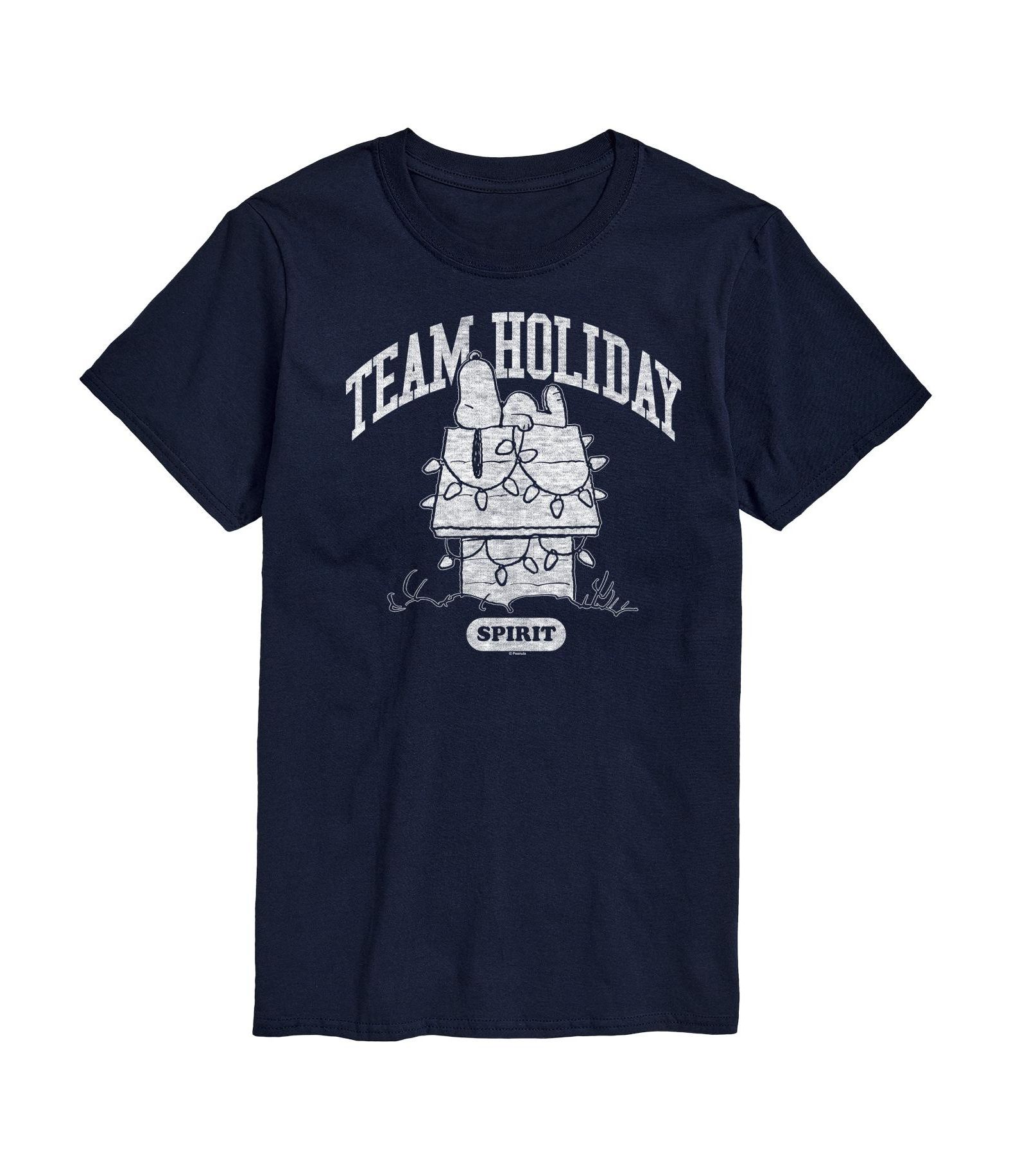 AIRWAVES Men's Peanuts Team Holiday Short Sleeve Tee