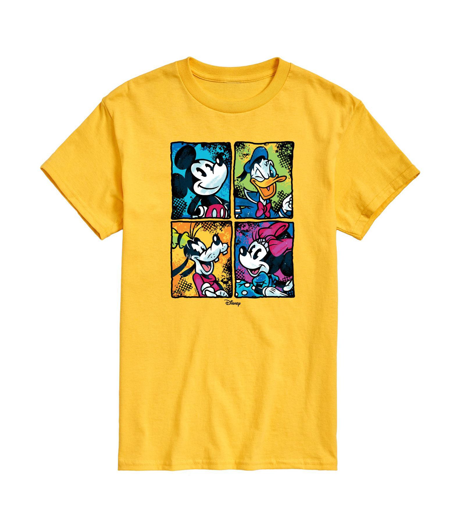 AIRWAVES Men's Disney Characters Grid Short Sleeve Tee
