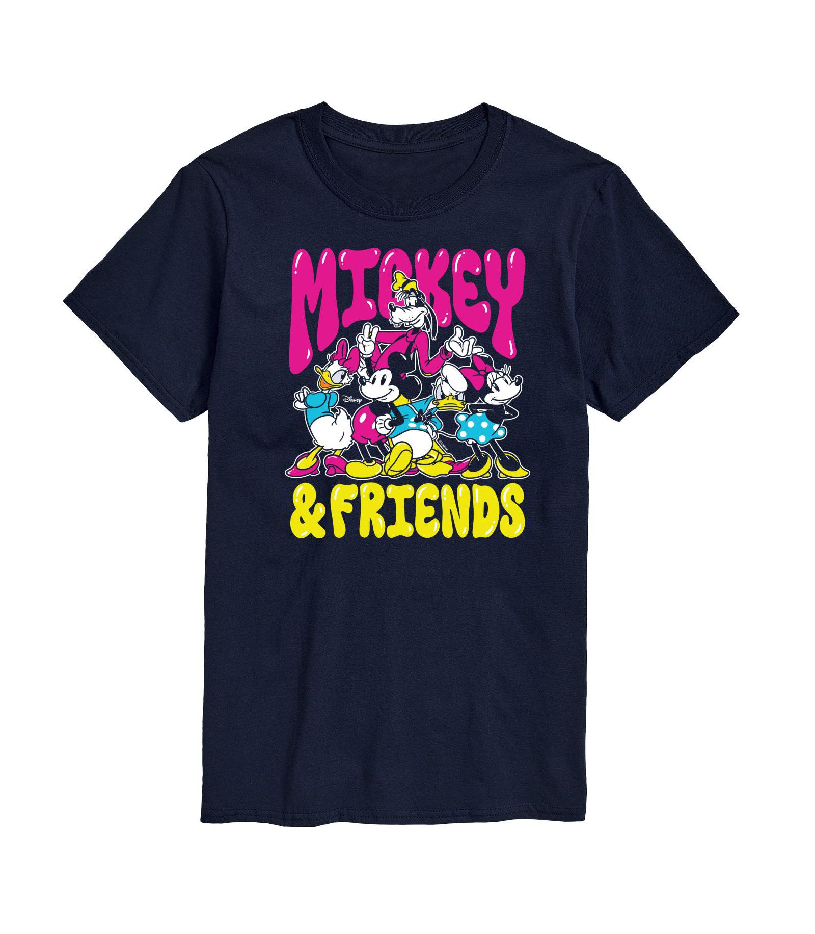 AIRWAVES Men's Disney Mickey and Friends Short Sleeve Tee