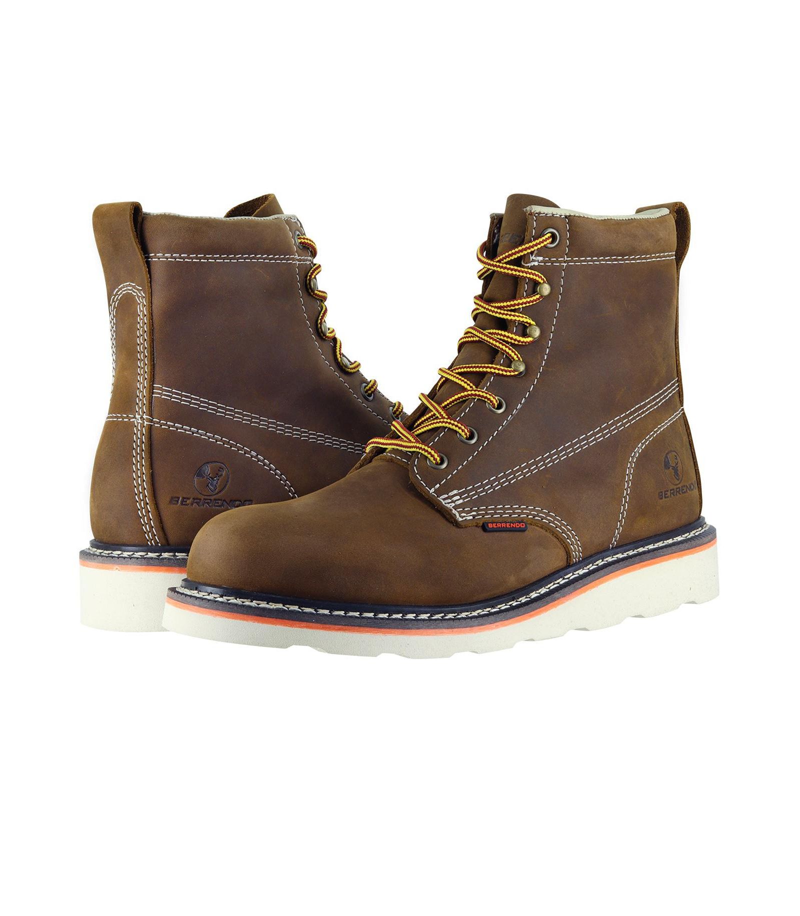 Berrendo Men's 6" Soft Toe Work Boots for Men - Safety Footwear - Electrical Hazard Rated