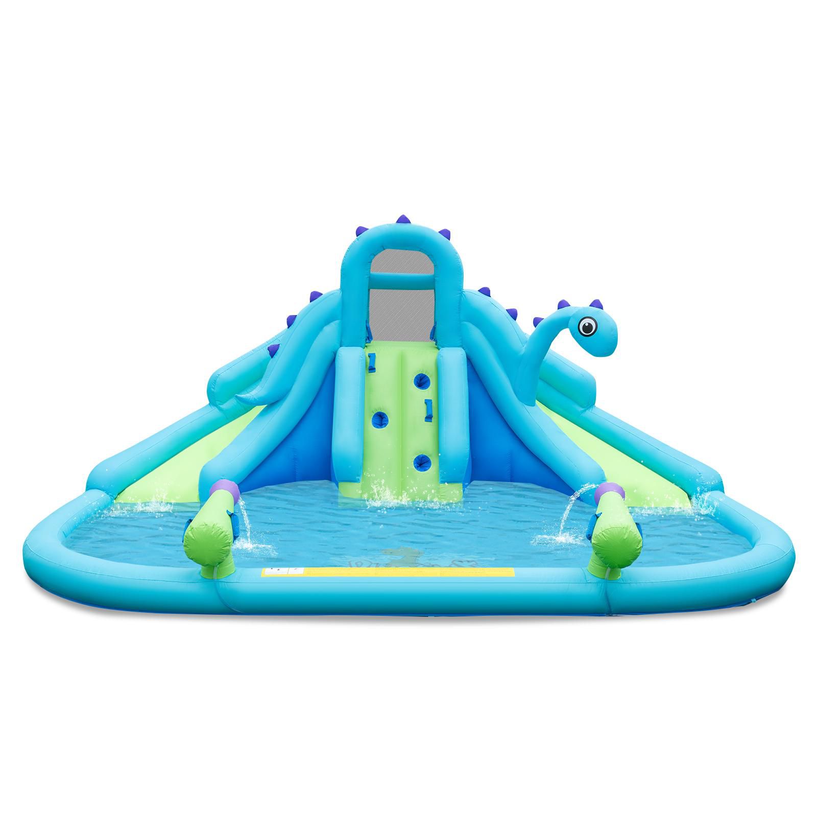 GOUUN Kids Inflatable Water Slide Ages 3+ with Dual Slides and Splash Pool