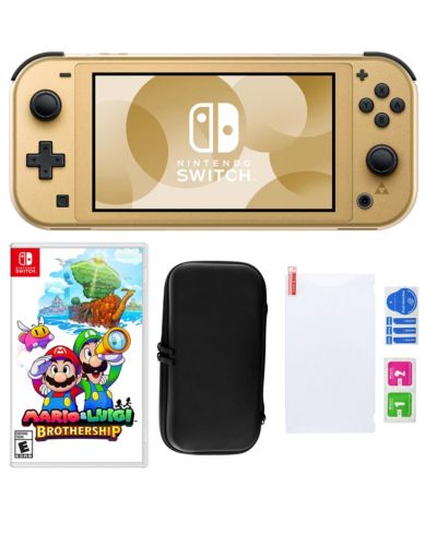 Nintendo Switch Lite консоль Hyrule с Mario & Luigi Brothership и аксессуарами