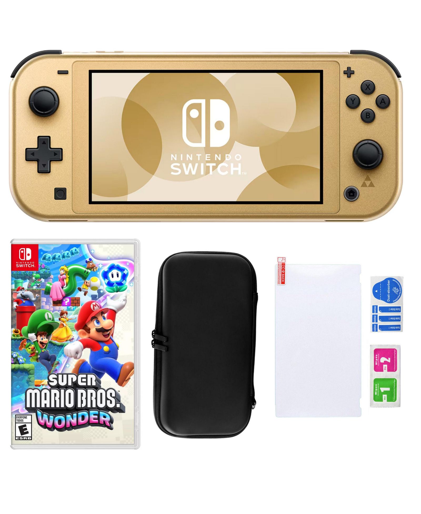 Консоль Nintendo Switch Lite Hyrule с Mario Wonder и аксессуарами