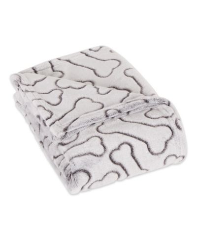 Bone Dry Embossed Pet Blanket Bone Print