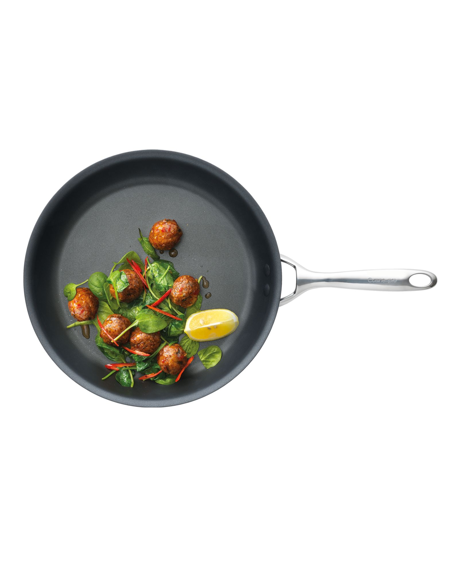 Cuisine::pro® ID3 12" Hard anodized Cast Frypan