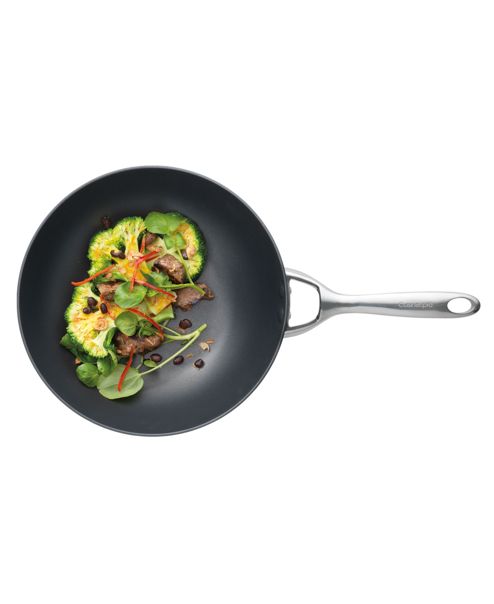 Cuisine::pro® ID3 11" Hard anodized Cast Stirfry Pan