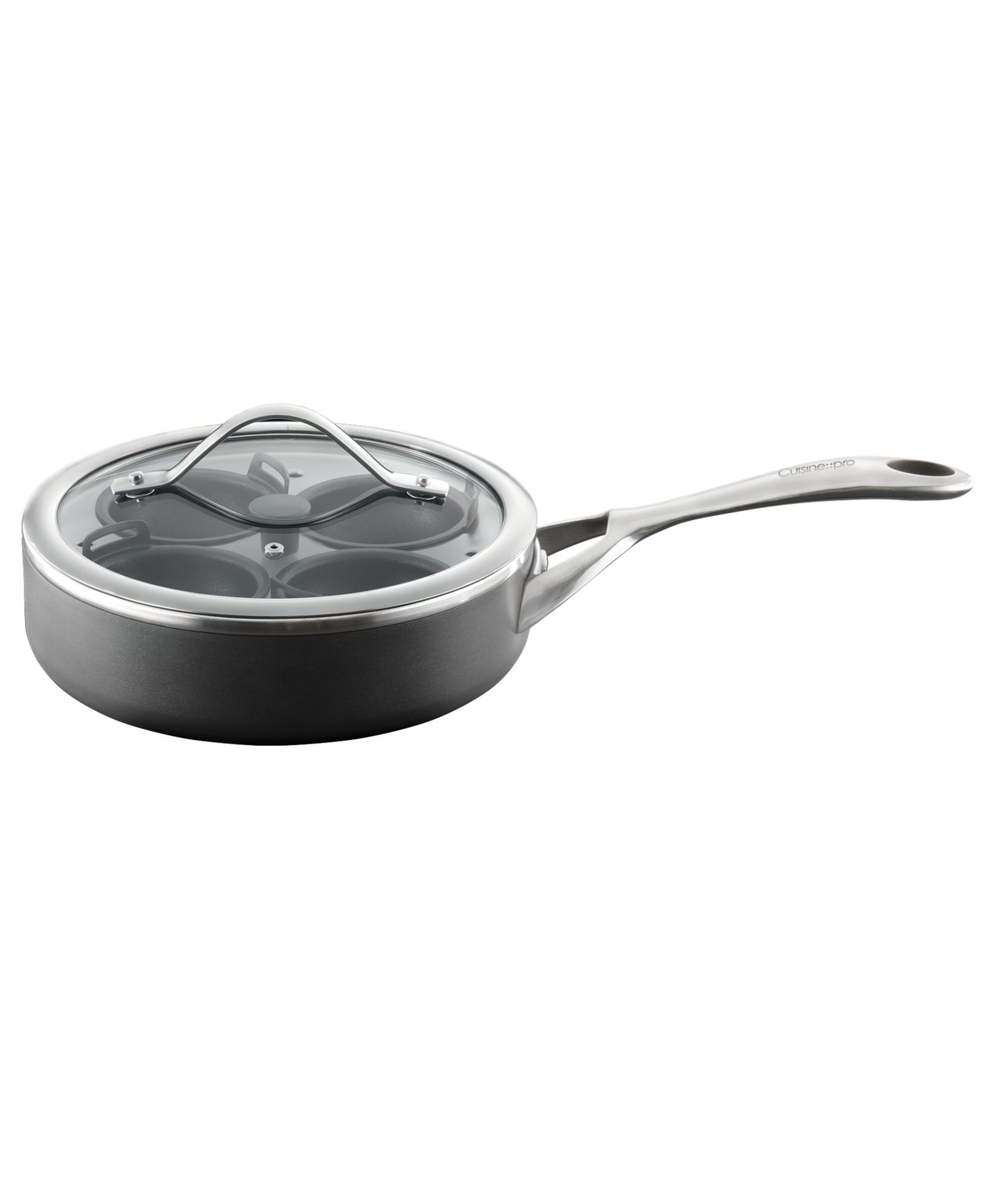 Cuisine::pro® ID3 1.5qt Hard anodized Cast Egg Poacher