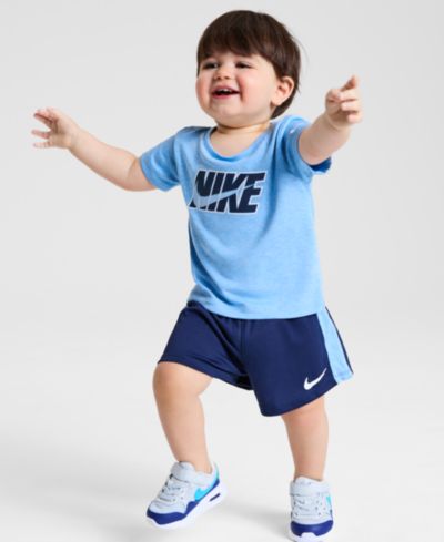 Nike Baby Boy Short-Sleeve Logo T-Shirt & Shorts, 2 Piece Set