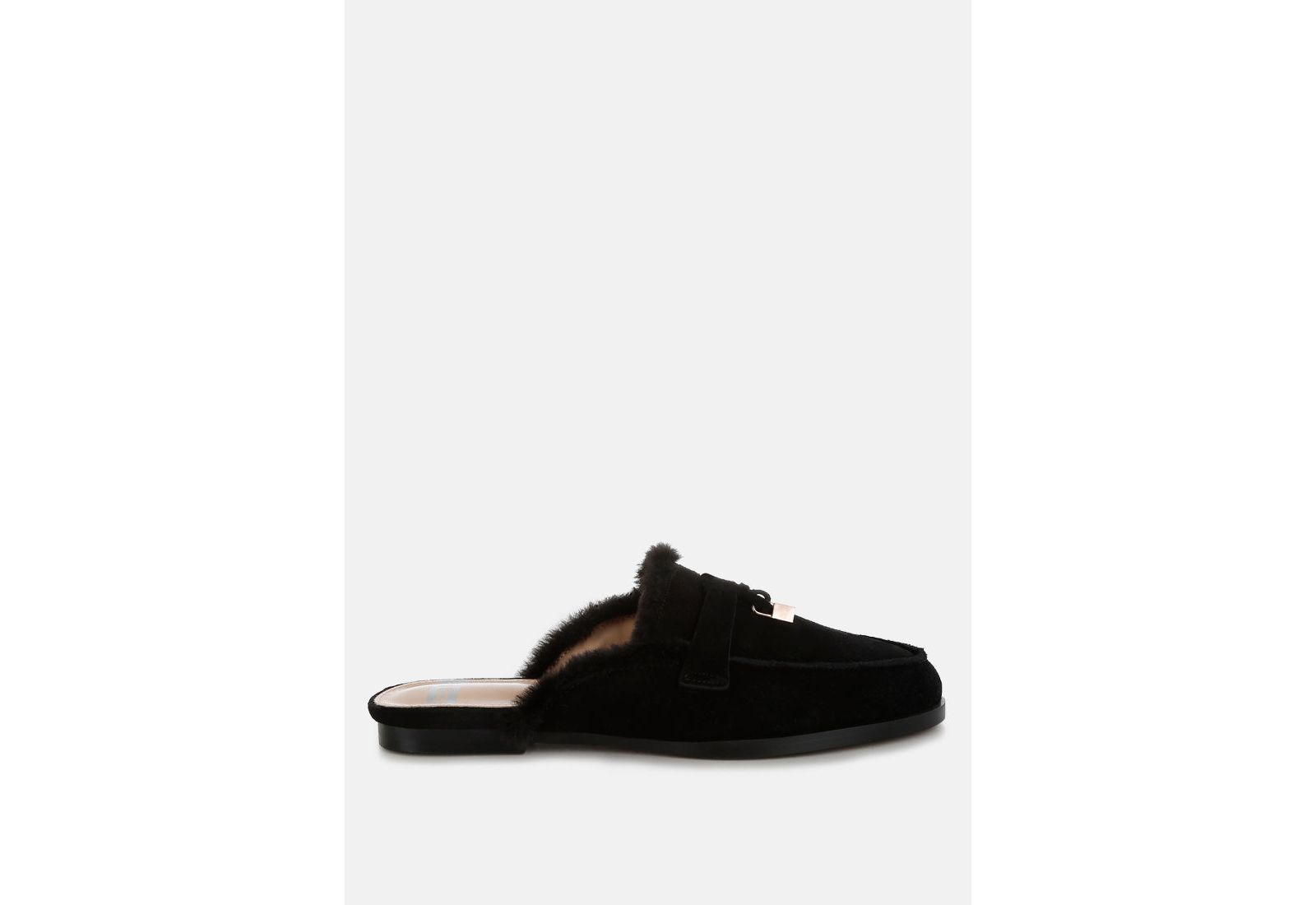 Женские слипоны-мюли Rag and Co Womens Bosnia Suede and Faux Fur