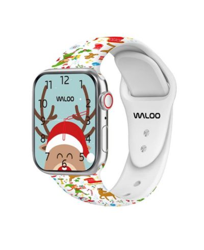 Waloo Силиконовый ремешок для Apple Watch в рождественском стиле