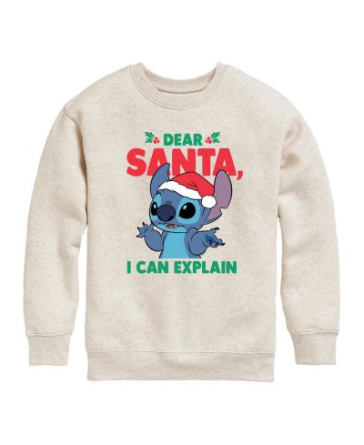 Флисовый топ Disney Big Girls Lilo and Stitch Dear Santa Graphic