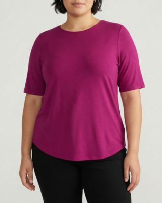Женская футболка Universal Standard Liquid Jersey Crew Neck Stovepipe Tee