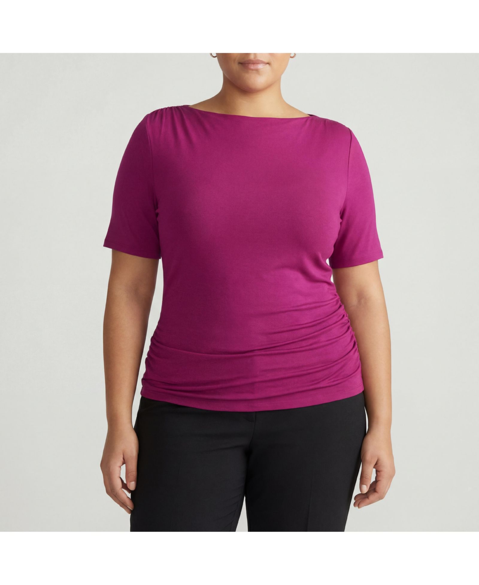 Universal Standard Plus Size Louise Short Sleeve Liquid Jersey Top