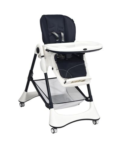 GOUUN Adjustable Baby High Chair с Lockable Wheels и Tray
