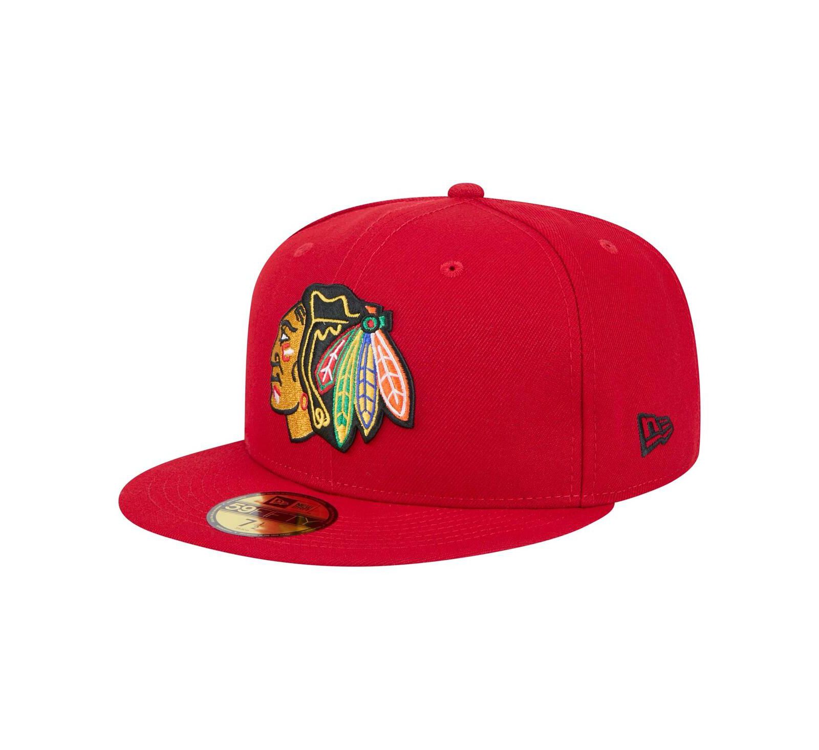 New Era Men's Red Chicago Blackhawks Core 59FIFTY Fitted Hat