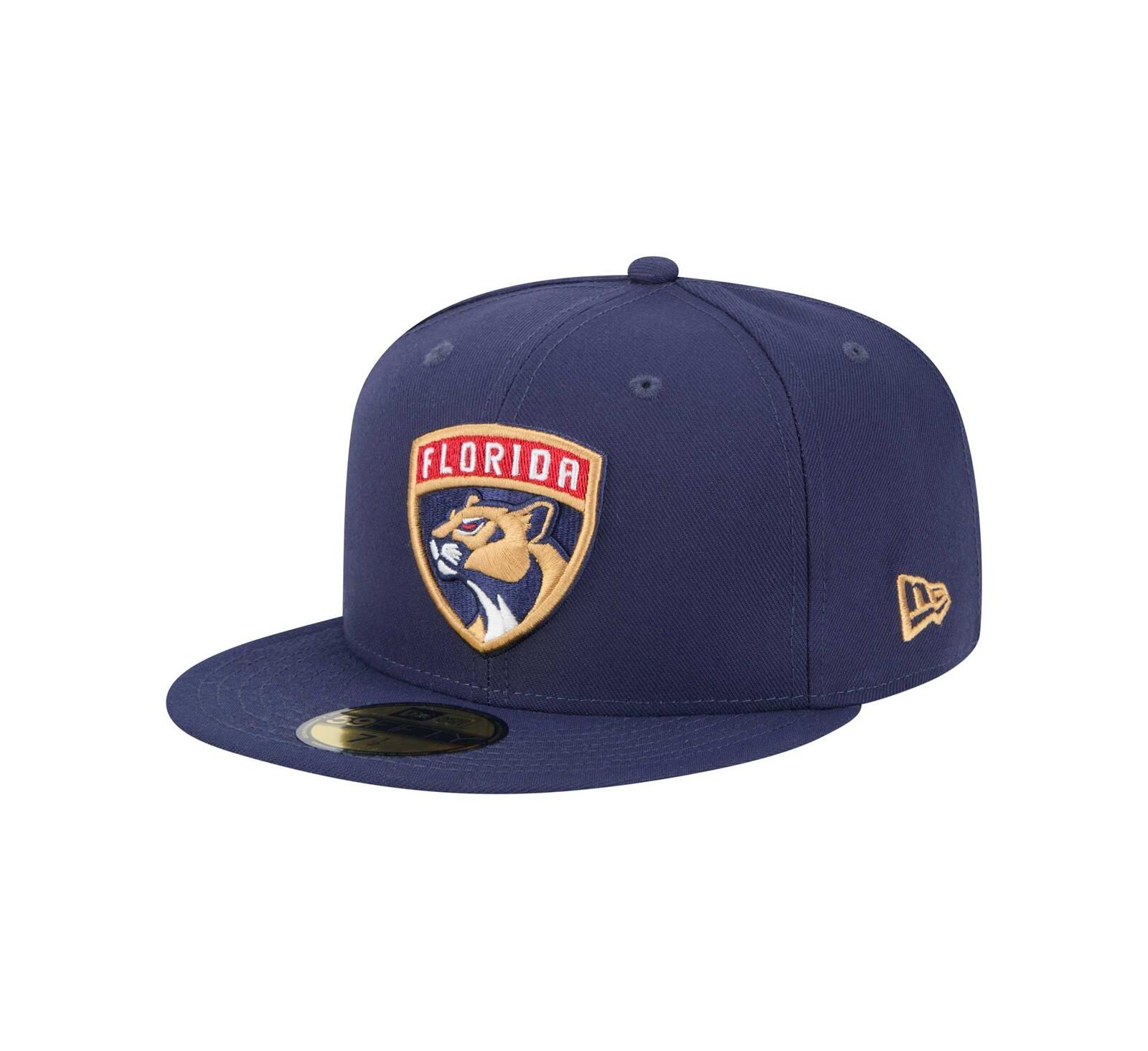 Мужская кепка New Era Navy Florida Panthers Core 59FIFTY