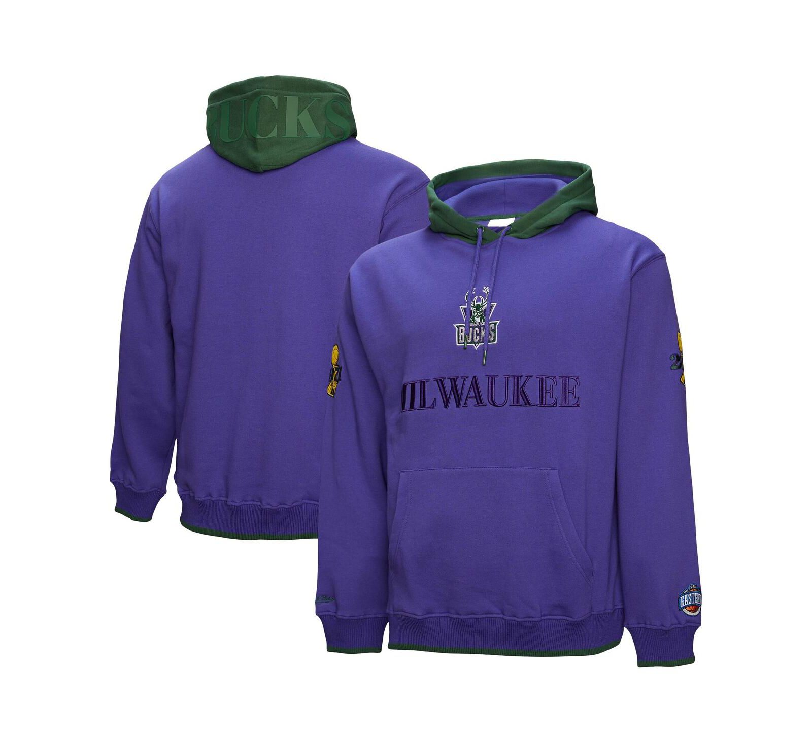 Mitchell & Ness Мужское худи Milwaukee Bucks Hardwood Classics Team OG 3.0 Pullover