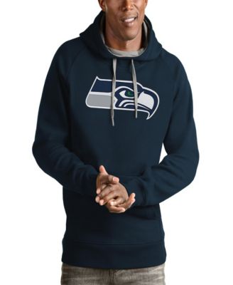 Antigua Men's College Navy Seattle Seahawks Victory Pullover Hoodie