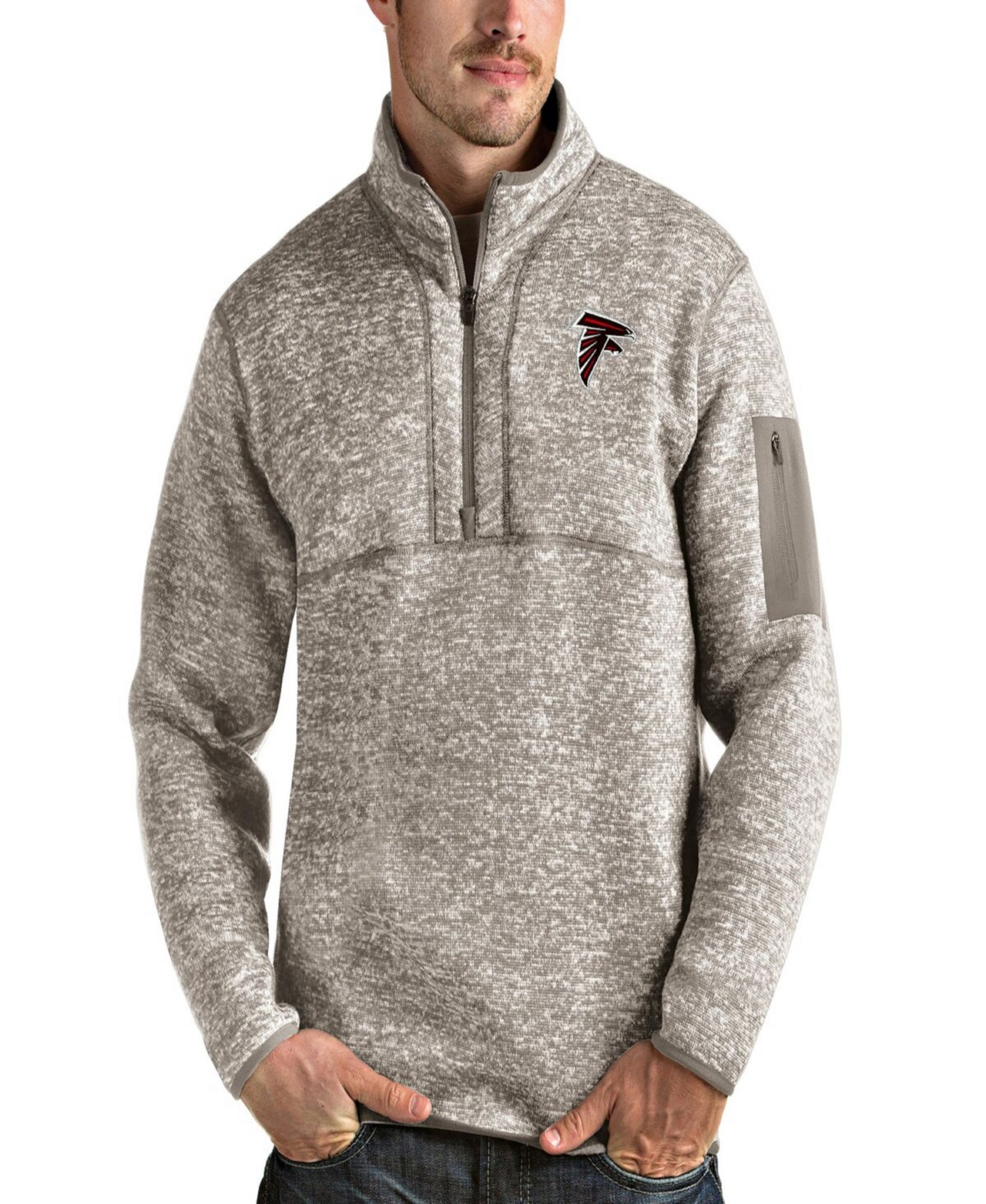 Мужская ветровка Antigua Atlanta Falcons Quarter-Zip