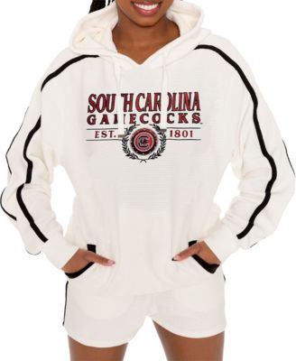 Gameday Couture Women's Cream South Carolina Gamecocks Down, Set, Go Pullover Hoodie and Shorts Set
