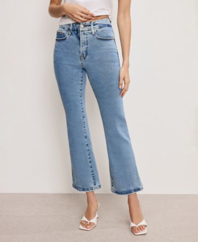 Женские джинсы Good American Good Legs Cropped Mini Boot, Regular & Plus Size