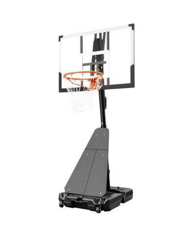 44 Inch Portable Basketball Hoop Adjustable Height 8 to 10 Feet