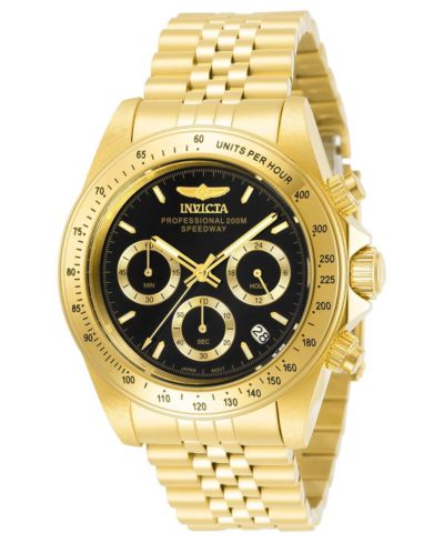 Invicta Мужские кварцевые часы Speedway 31001 Chronograph, черный циферблат