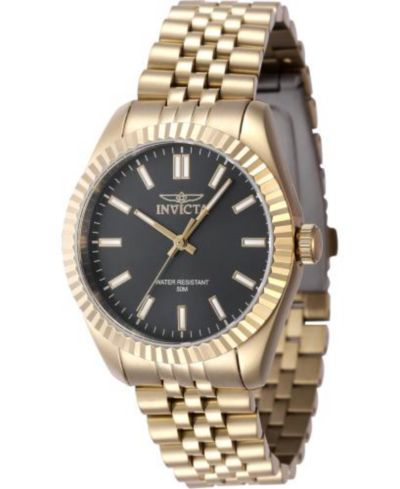 Женские часы Invicta 47504 Specialty Quartz 3 Hand Black Dial
