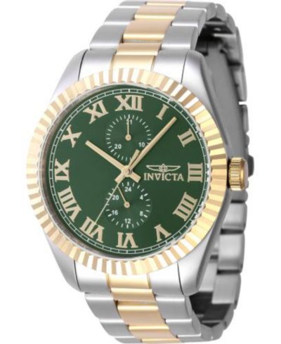Мужские кварцевые часы Invicta 47427 Specialty Multifunction Green Dial