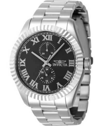 Invicta Мужские кварцевые многофункциональные часы 47420 с черным циферблатом