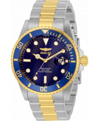 Мужские часы Invicta 33268 Pro Diver Quartz с синим циферблатом