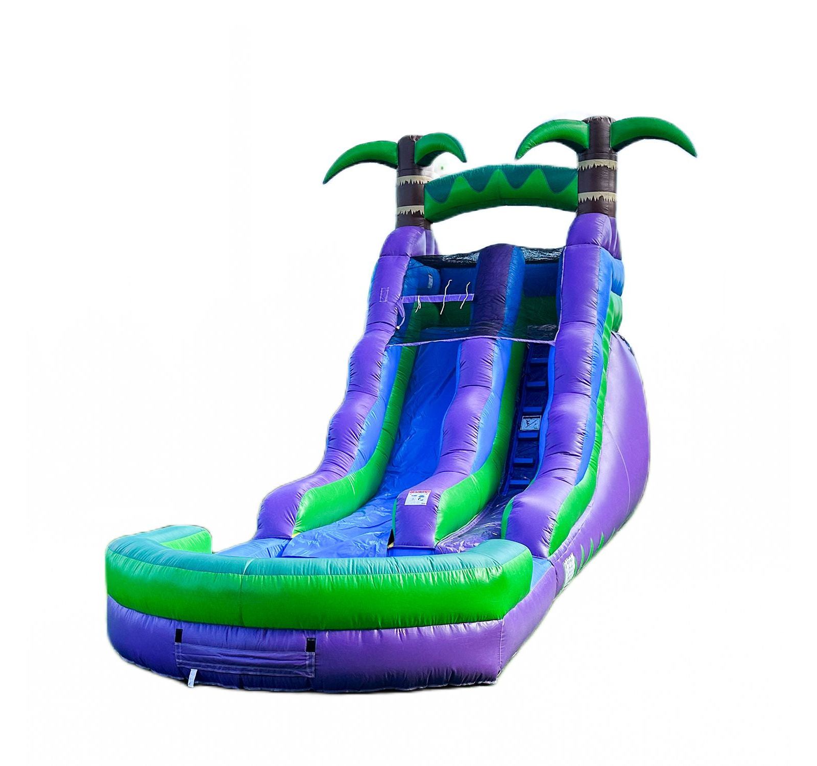 Hero Kiddo Summer Breeze 16" Inflatable Commercial-Grade Water Slide with Attached Pool, Ages 3+