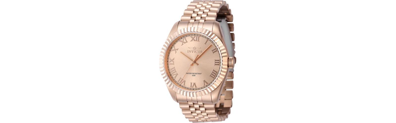 Invicta Men's 47407 Specialty Quartz 3 Hand Rose Gold Dial Watch